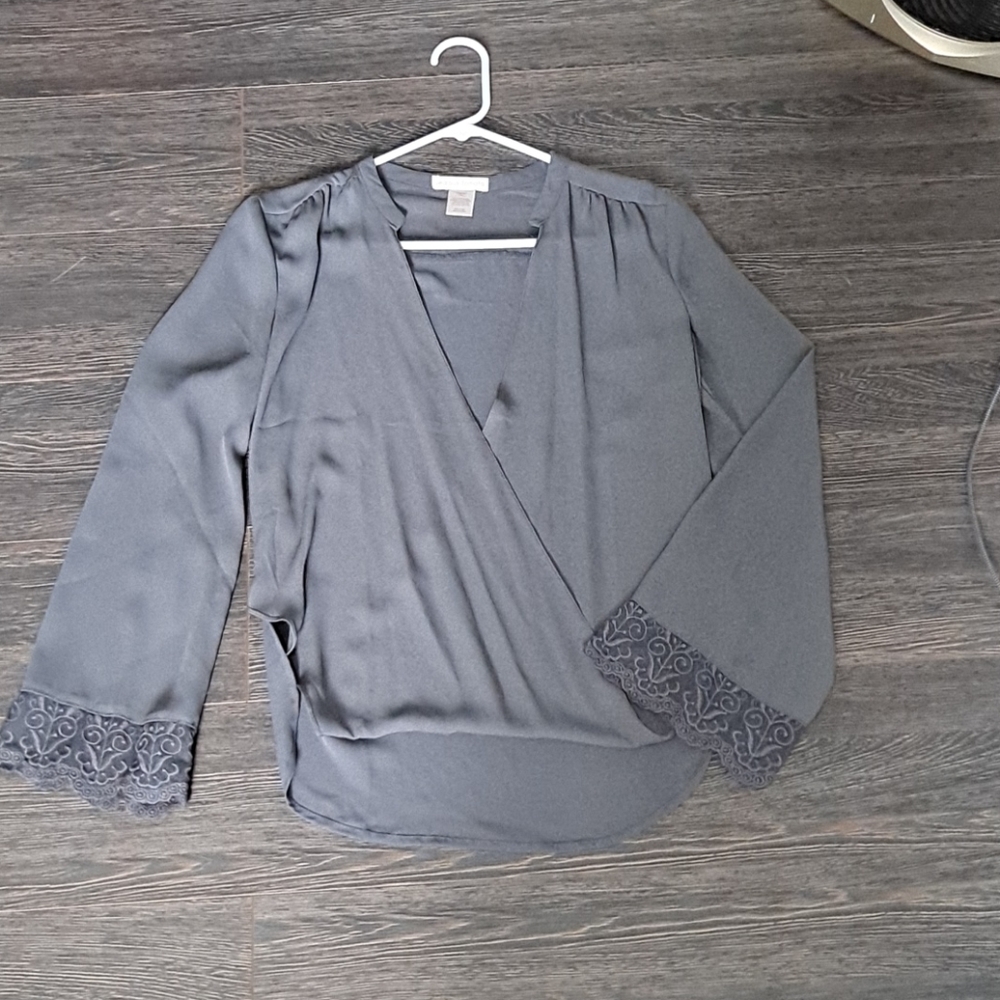 Jealous Tomato Gray Blouse